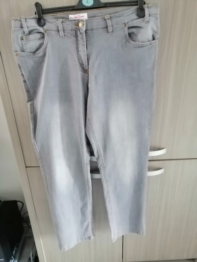 grijze jeans JOHN BANER mt 48 NIEUW, Kleding | Dames, Grote Maten, John baner, Nieuw, Ophalen of Verzenden, Grijs