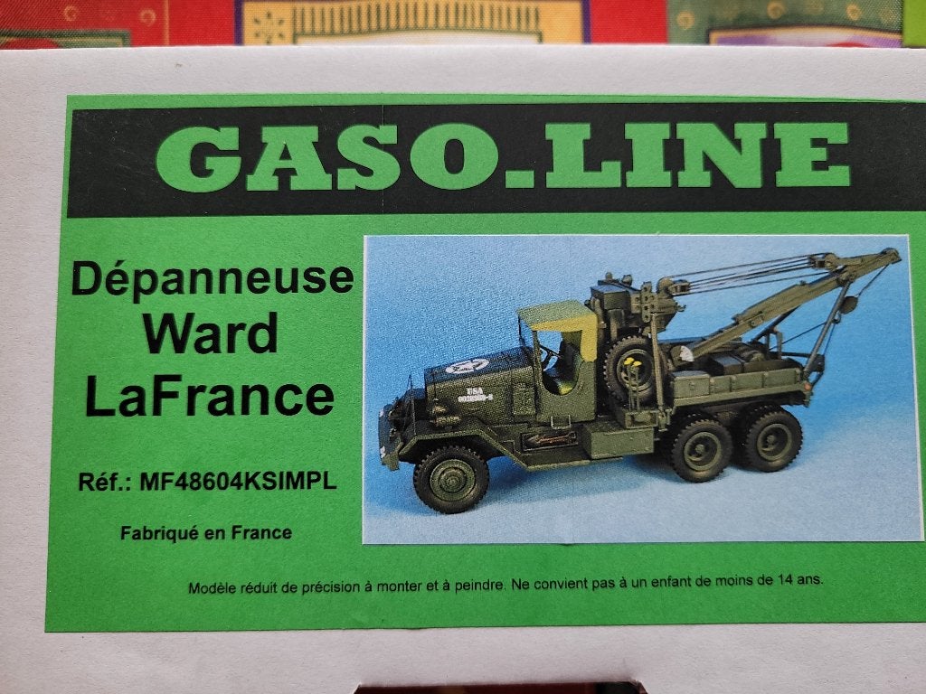 WARD LA FRANCE 1/48 GASO-LINE, Hobby & Loisirs créatifs, Modélisme | Voitures & Véhicules, Neuf, Enlèvement ou Envoi, 1:32 à 1:50