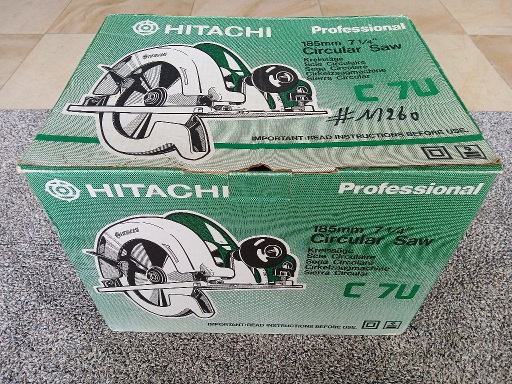 HITACHI elektrische Cirkelzaag C 7U – In nieuwstaat, Doe-het-zelf en Bouw, Gereedschap | Zaagmachines, Cirkelzaag, Ophalen of Verzenden