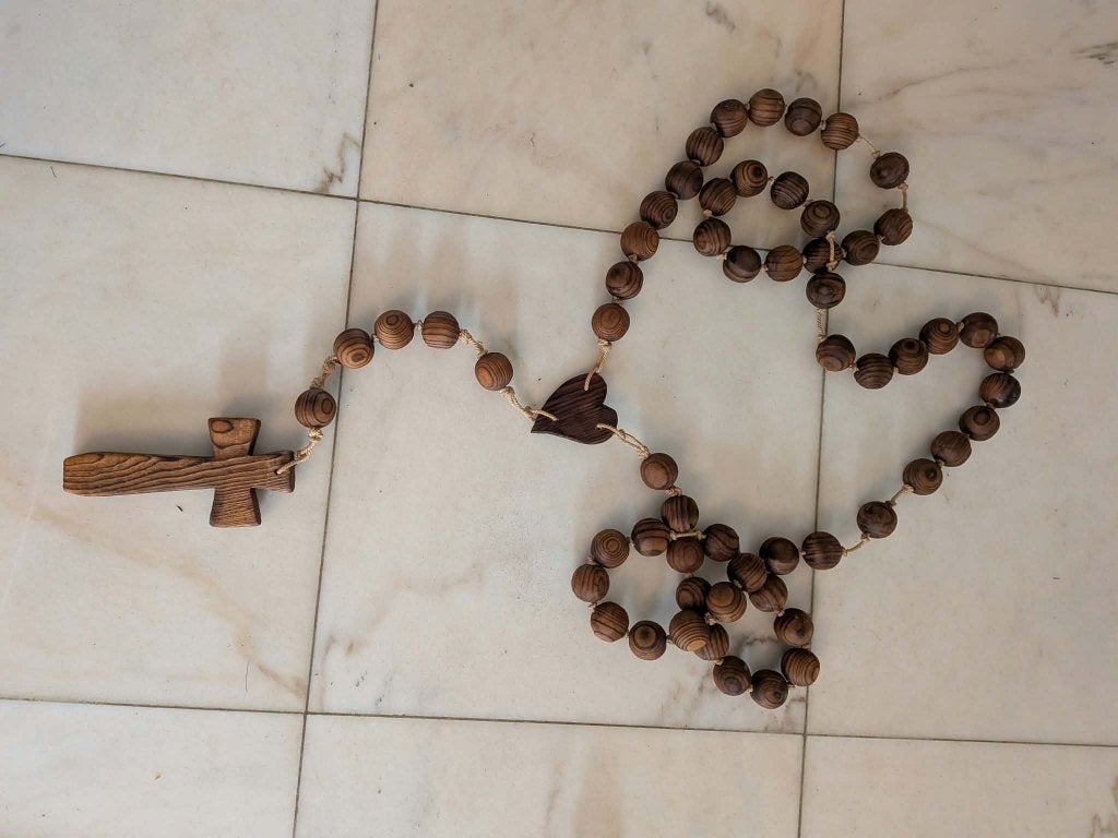decoratieve paternoster, Collections, Enlèvement ou Envoi, Comme neuf, Autres types, Christianisme | Catholique