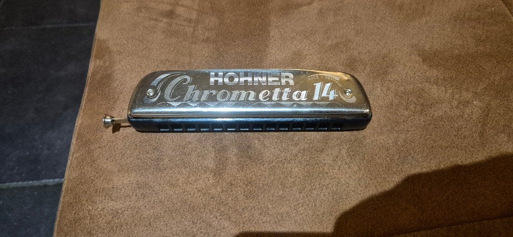 Handharmonica Hohner Chrometta 14, 80€, Enlèvement, Hohner