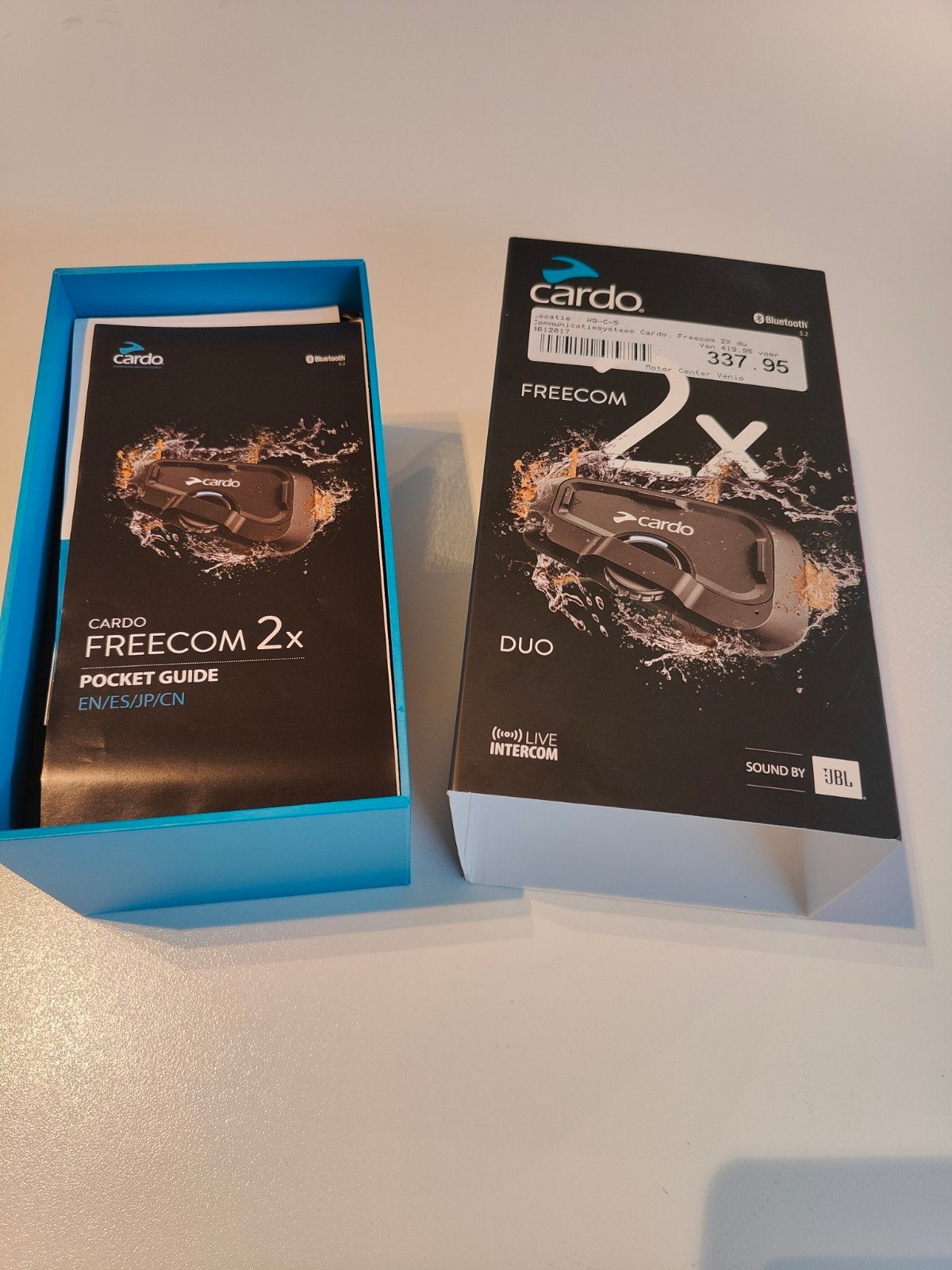cardo freecom enkel, Ophalen