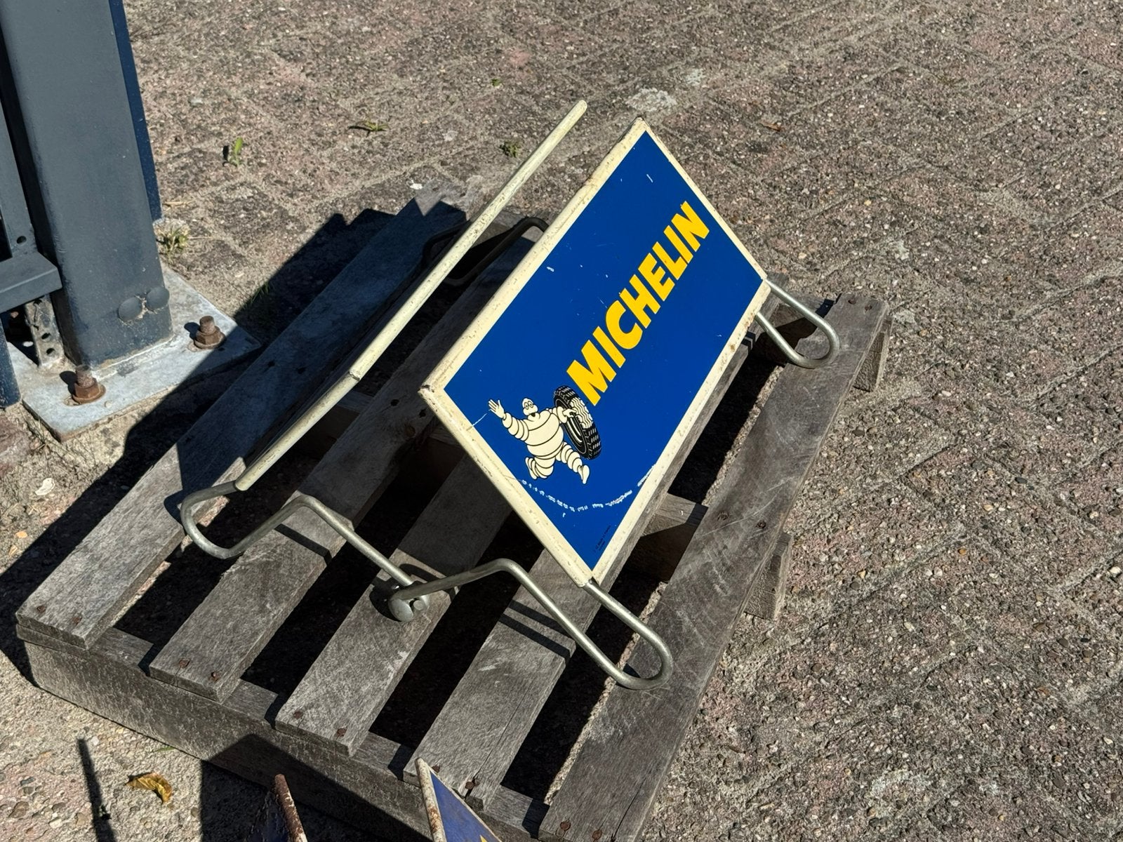 Michelin banden reclame rek / standaard, Verzamelen, Reclamebord, Gebruikt, ., Ophalen of Verzenden