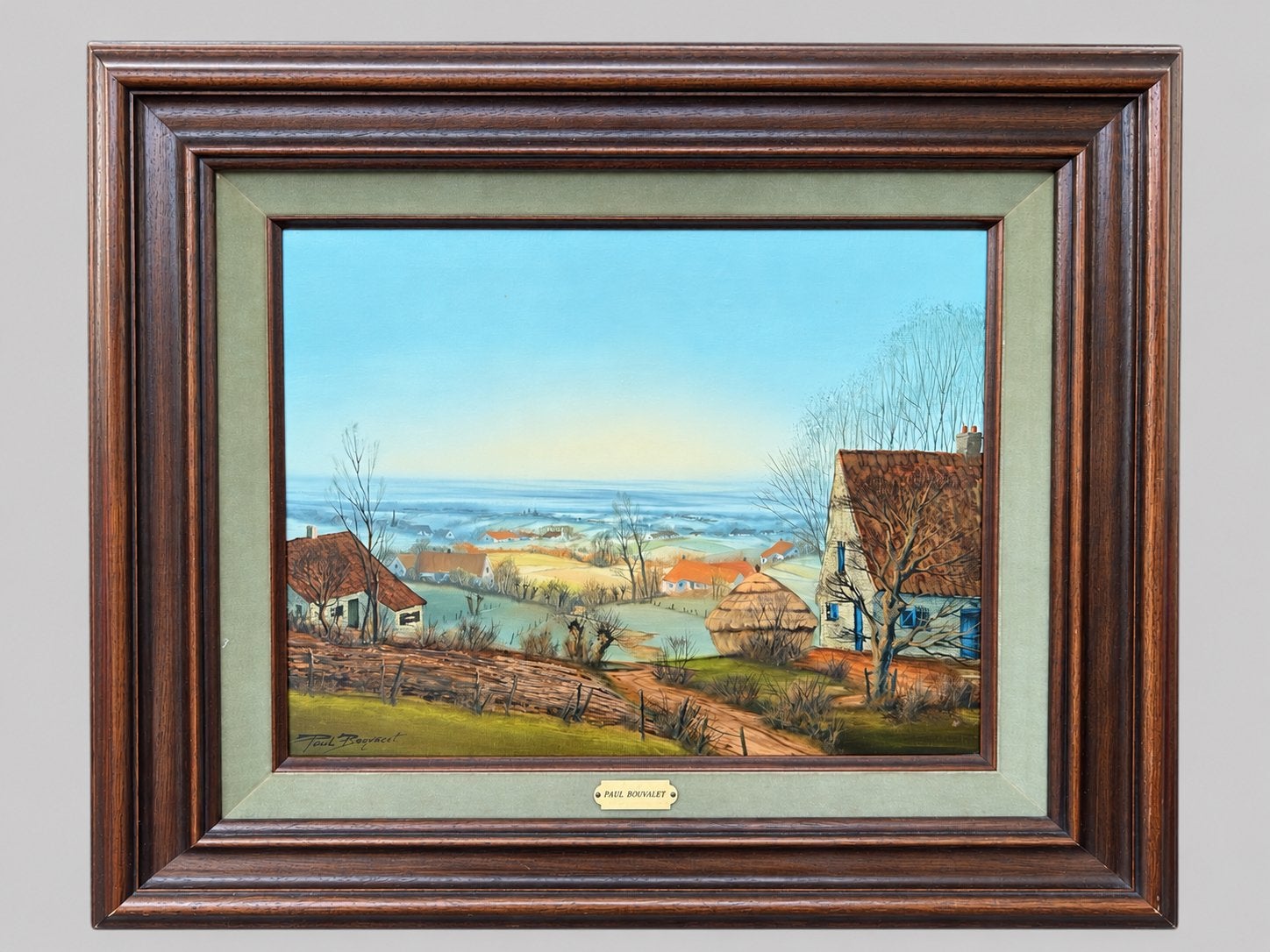 Paul Boonaert – Vlaams landschap – 1980 – gesigneerd ., Antiek en Kunst, Ophalen, Gedateerd, Doek, Landschap