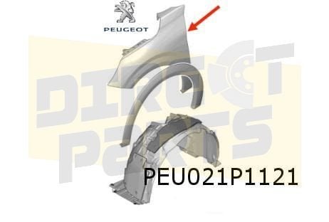 Peugeot 208 (10/19-) voorscherm Links (bij wielkastverbreder, Neuf, -, -, Garde-boue