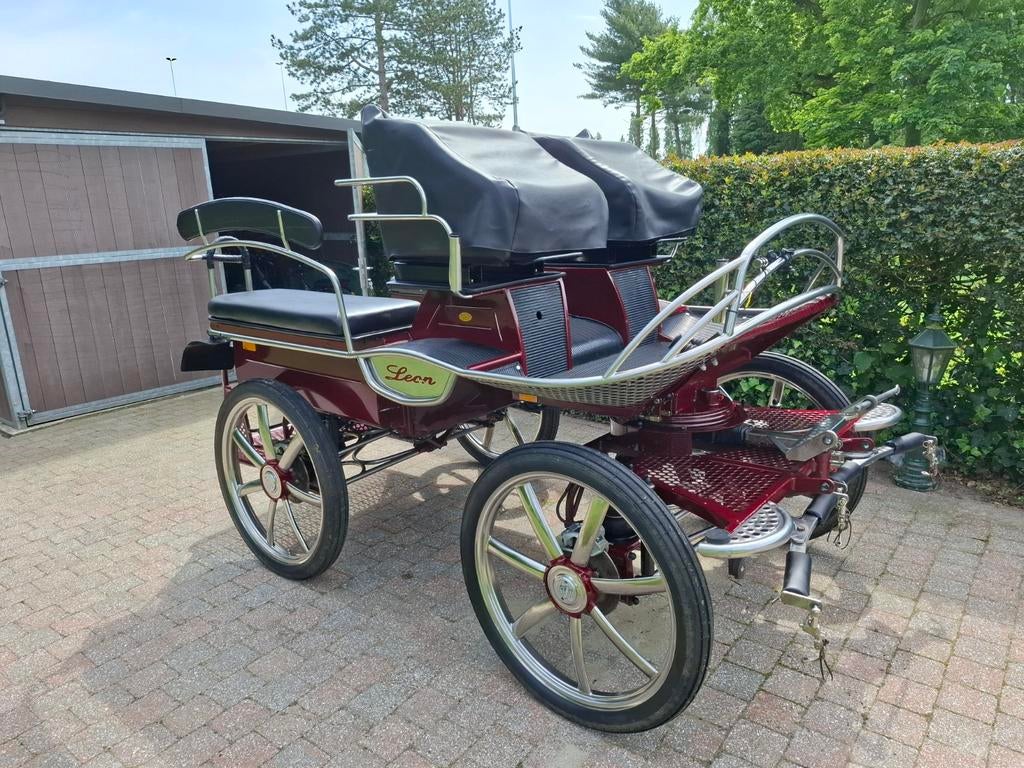 Leon koets enkel- en dubbel span, Dieren en Toebehoren, Rijtuigen en Koetsen