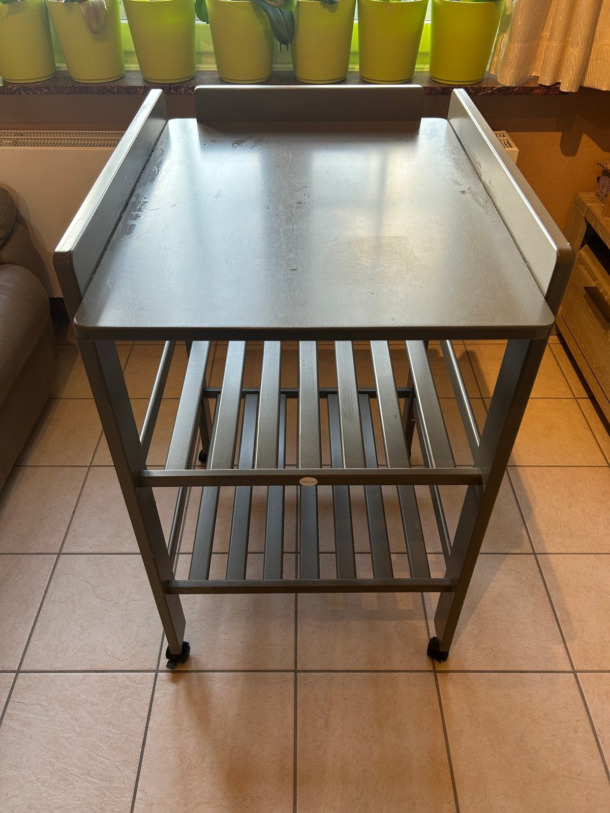 Baby verzorgingstafel kleur grijs, Autres marques, Enlèvement, Utilisé, Autres types