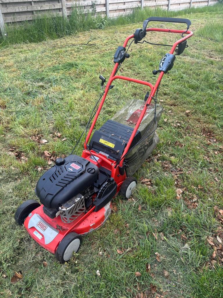Sabo 47 grasmaaier, Ophalen, Gebruikt, 40 t/m 49 cm, Benzine-grasmaaier