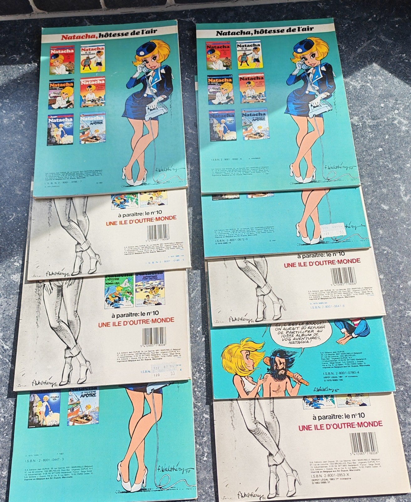 lot BD Natacha broché. Bon état, Livres, Plusieurs BD, Enlèvement ou Envoi, Utilisé, F. Walthéry