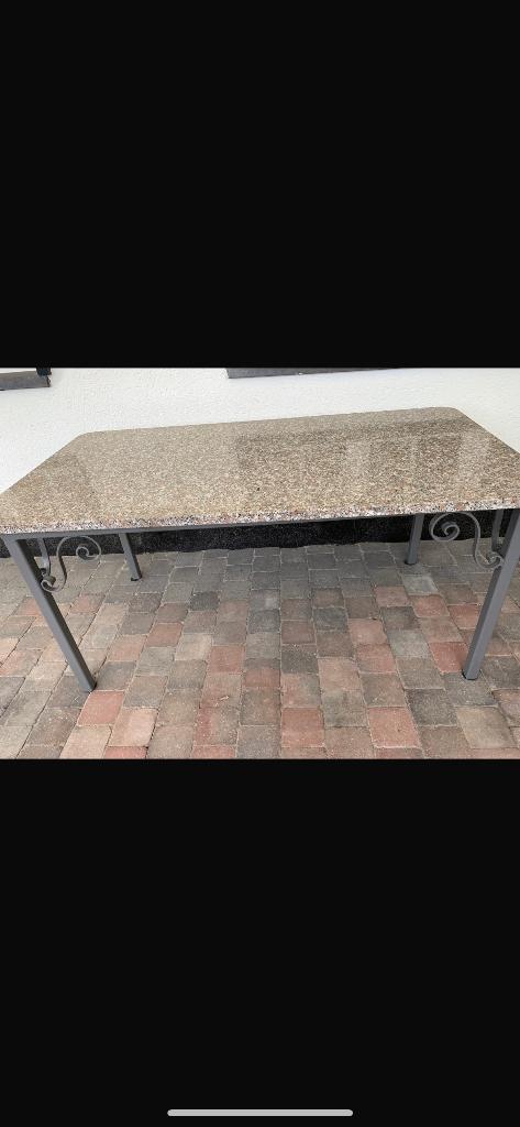 Tuintafel arduin blad, Antiek en Kunst, Ophalen