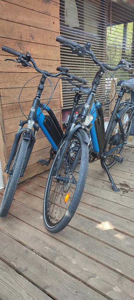 Twee blauwe VTC VIENA elektrische fietsen „URBANBIKER”., Ophalen, Nieuw, Overige merken