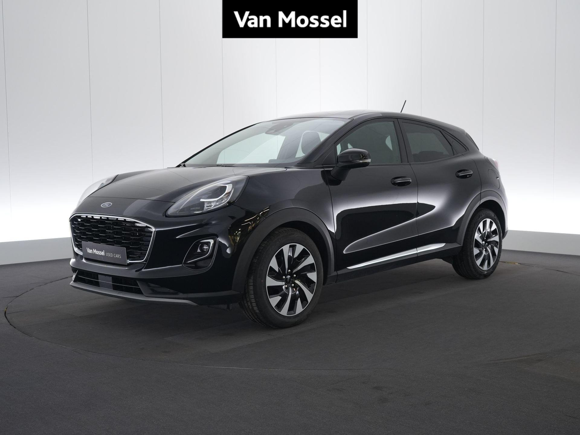 Ford Puma 1.0i Ecoboost MHEV 92kW Aut. Titanium, Stof, 1404 kg, Automatische klimaatregeling, Zwart