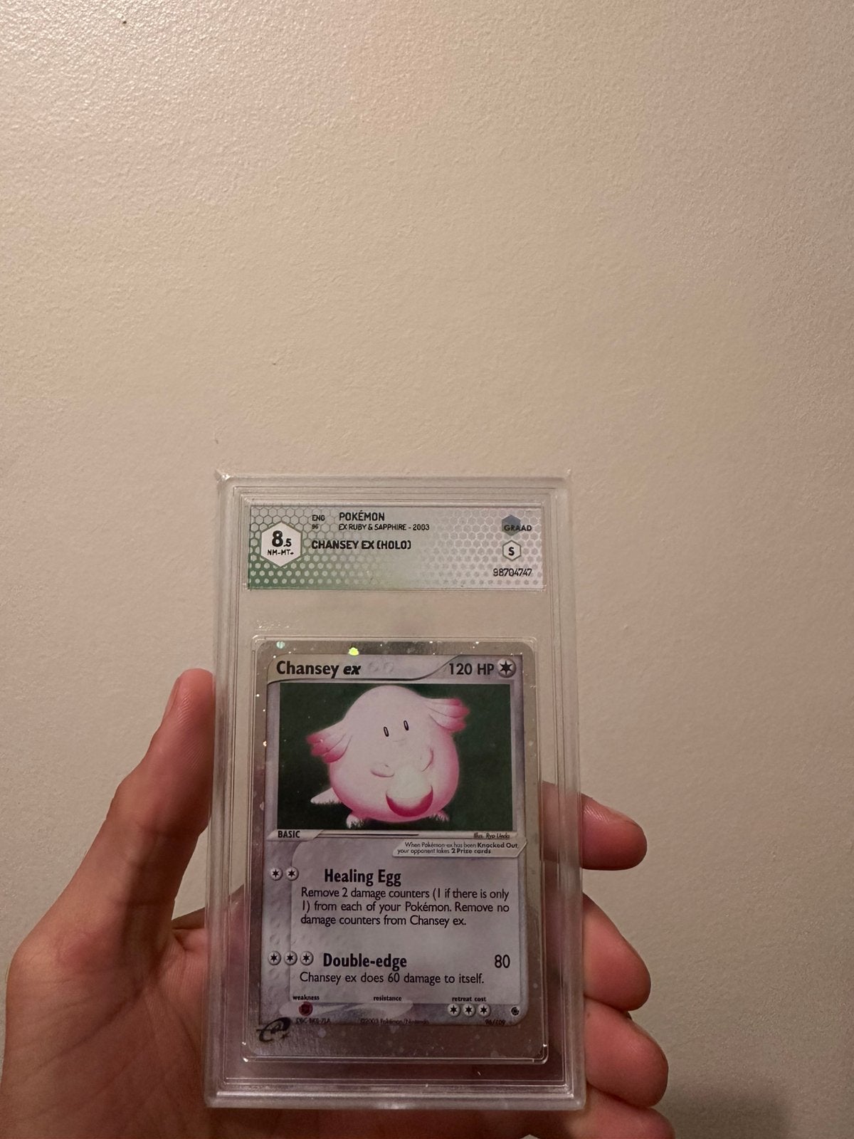 Chandey ex 2003 psa 8 waardig, Hobby en Vrije tijd, Ophalen of Verzenden, Zo goed als nieuw