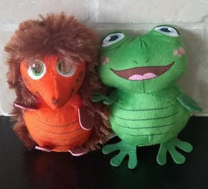 knuffel insecten Lidl Achtertuin mini's egel en kikker, Lidl, Ophalen of Verzenden