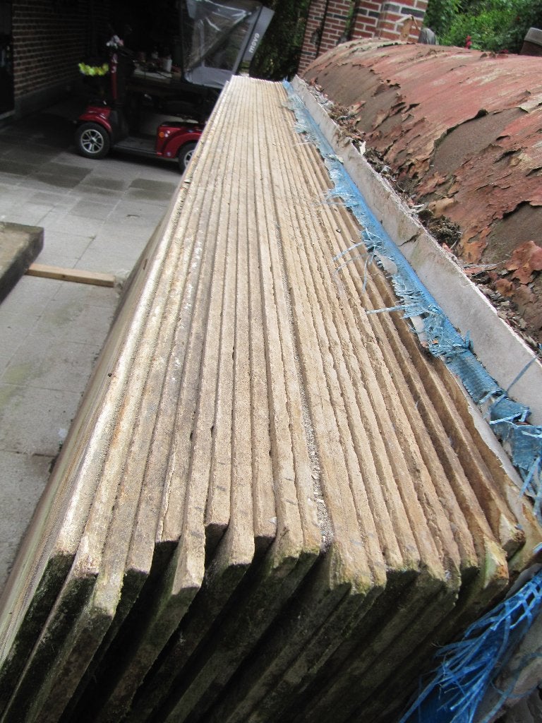 LOT VEZELCEMENTPLATEN-ETERSPAN, Doe-het-zelf en Bouw, Platen en Panelen, Zo goed als nieuw, Betonplex, Minder dan 20 mm, Ophalen