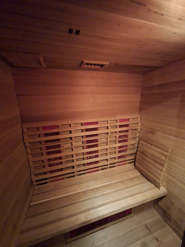 Infrarood sauna, Sport en Fitness, Sauna, Ophalen, Zo goed als nieuw, Infrarood, Complete sauna