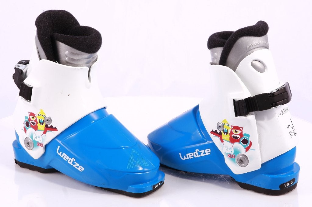 30; 30,5 EU kinderskischoenen WEDZE KID 300, blue/white, Sport en Fitness, Overige merken, Verzenden, Schoenen, Zo goed als nieuw