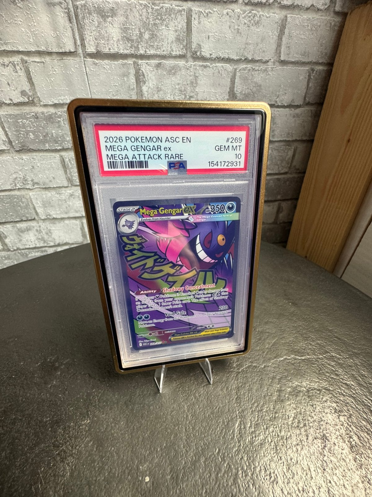 Mega Gengar ex Ascended Heroes #269 psa 10, Enlèvement ou Envoi, Comme neuf