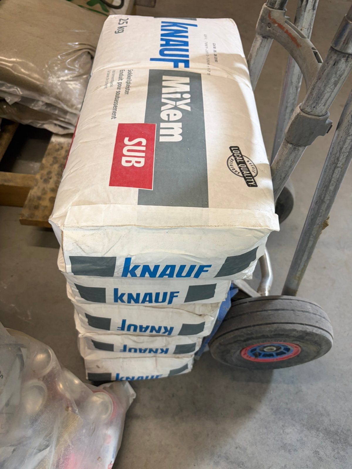 Knauf mixem sub 5 zakken, Enlèvement, Neuf, Autres matériaux, Autres types