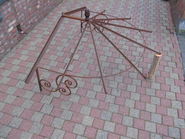 marquise en fer forgé petit modèle arrondit, Jardin & Terrasse, Accessoires mobilier de jardin, Neuf, Enlèvement