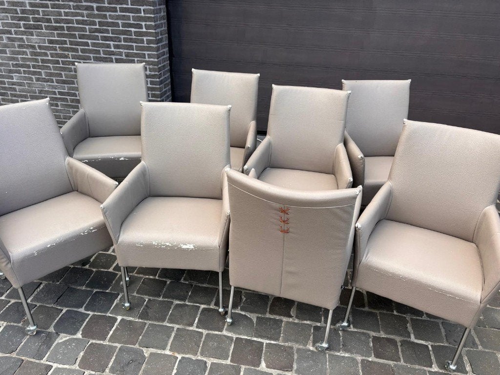 8 eetkamerstoelen Joli, Enlèvement, Utilisé, Cinq, Six Chaises ou plus