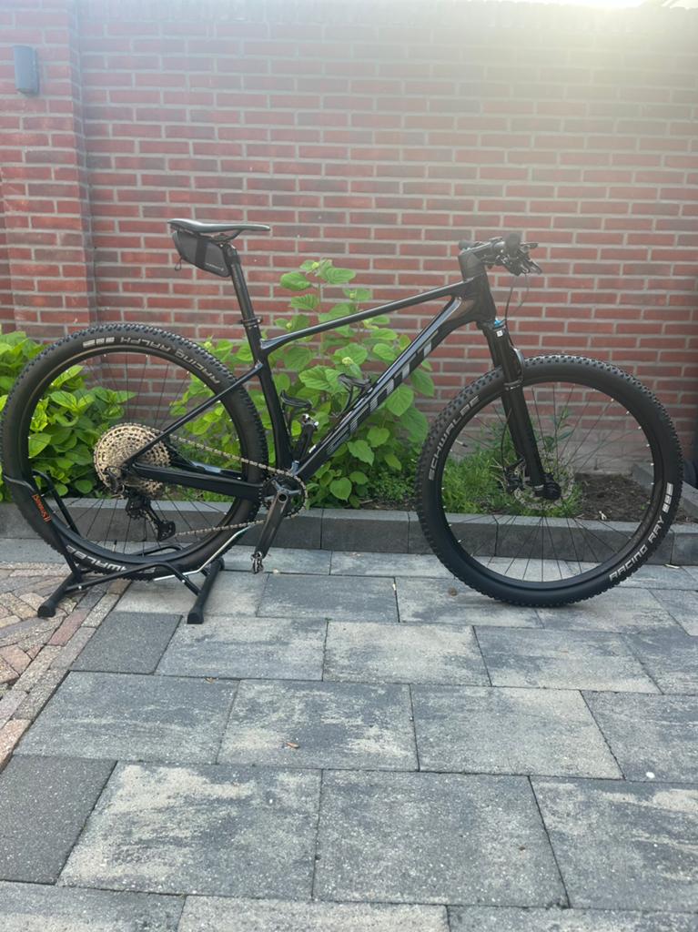 Scott scale 930 maat L blue carbon mountainbike, Hardtail, Ophalen, Zo goed als nieuw