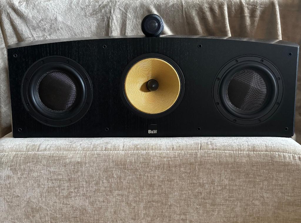 HTM3 noir et blanc, Haut-parleur central, Comme neuf, Enlèvement, Bowers & Wilkins (B&W)