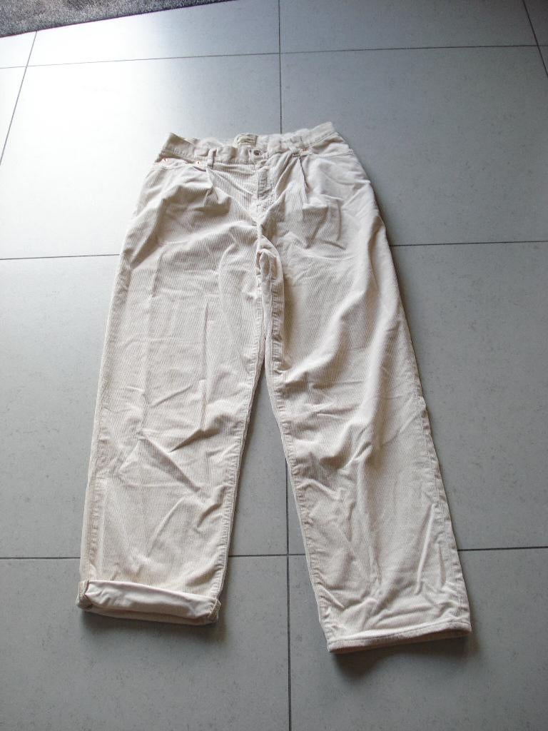 *VAL* Beige Bellerose velourse broek, dames. mt 27, Kleding | Dames, Bellerose, Beige, Ophalen of Verzenden, Lang