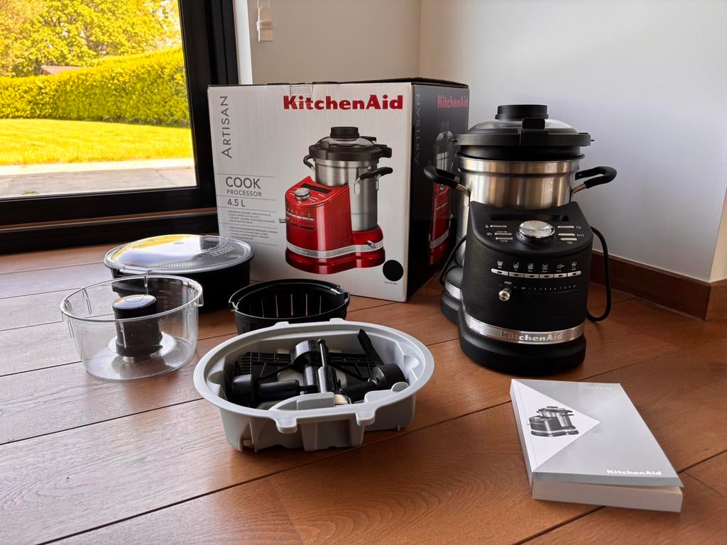 Keukenrobot Kitchenaid Artisan Cook Processor Black 5KCF0104, Enlèvement, Comme neuf, Autres matériaux, Noir