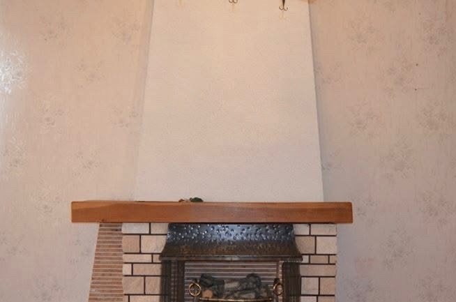 À vendre poutre cheminée en chêne, Maison & Meubles, Cheminées, Enlèvement, Comme neuf, Autres types