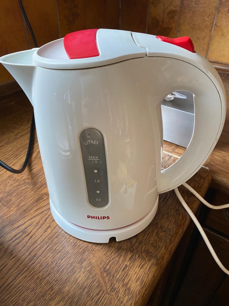 Philips waterkoker, Elektronische apparatuur, Waterkokers, 1 tot 2 liter, Ophalen, Gebruikt, Inox