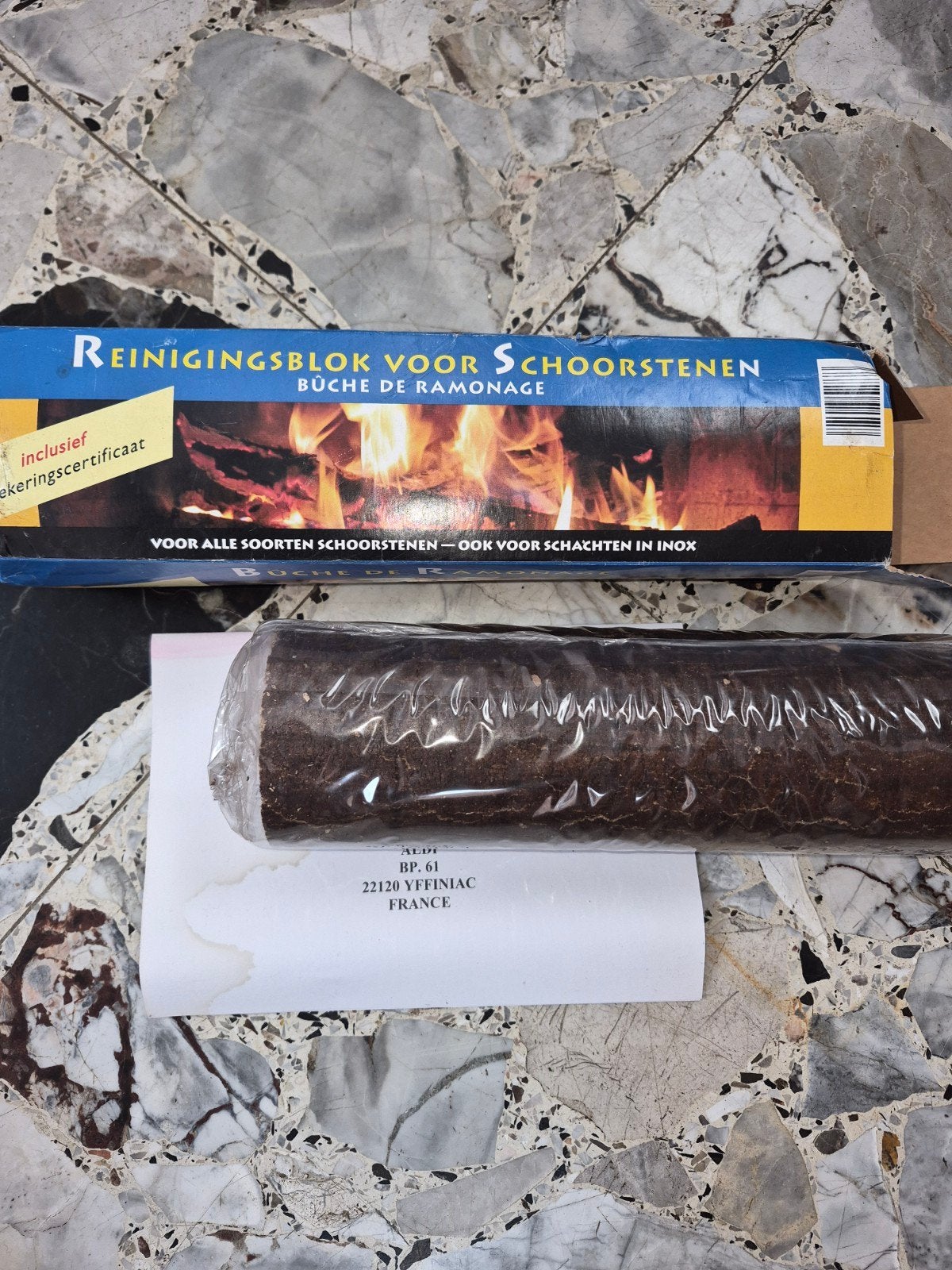 Houtblok voor schoorsteenveger, Huis en Inrichting, Ophalen of Verzenden, Hout