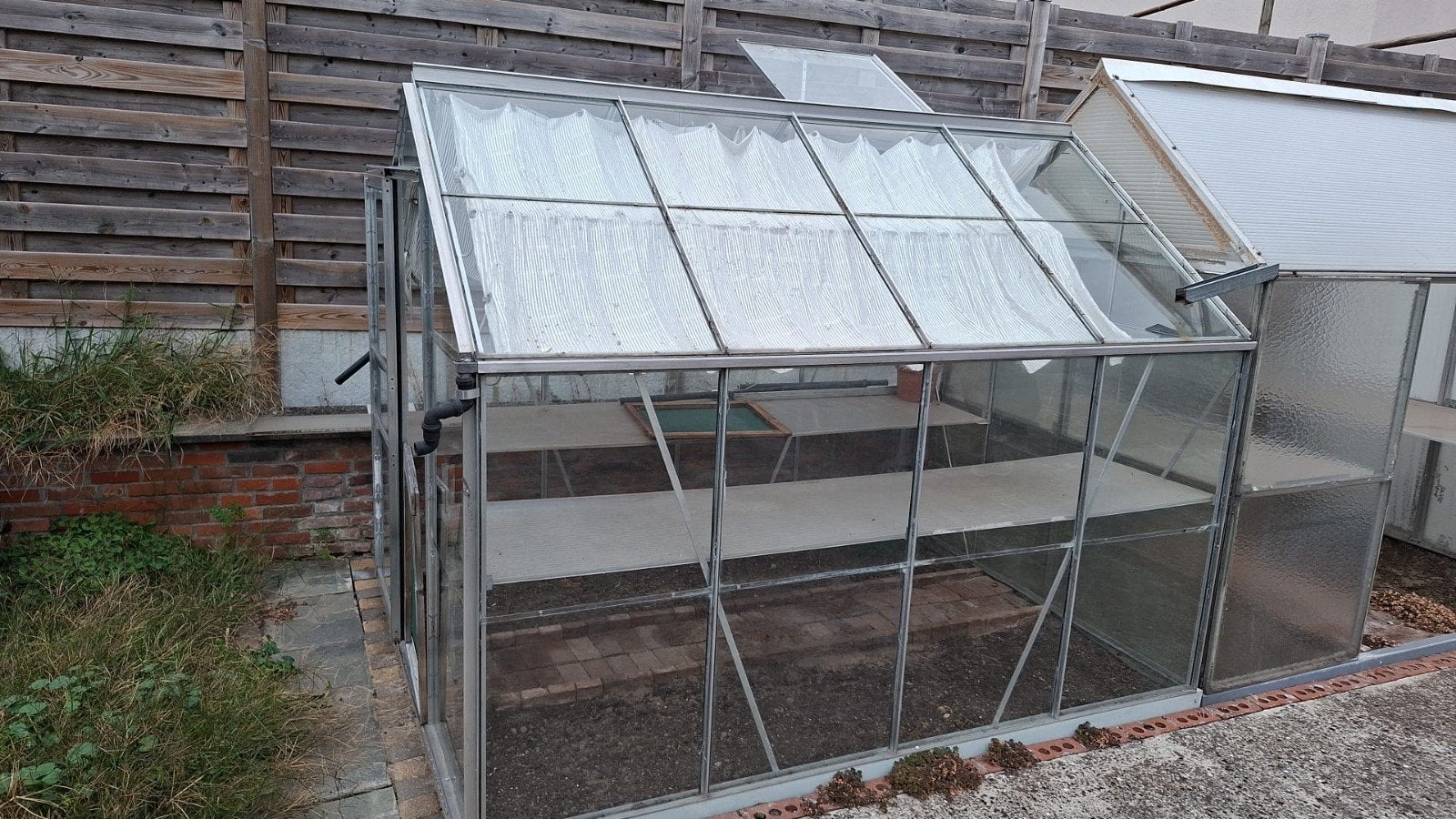 gratis glazen serre dringend weg ., Jardin & Terrasse, Verre, Serre, Enlèvement, Utilisé