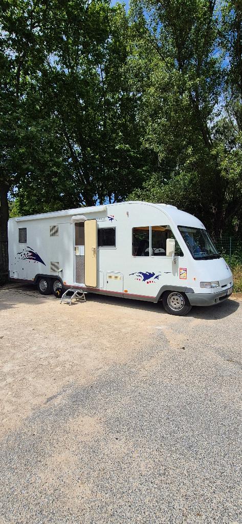 Frankia I 800, Caravans en Kamperen, Mobilhomes, Ringverwarming, Fiat, Alarme, 8 tot 9 meter