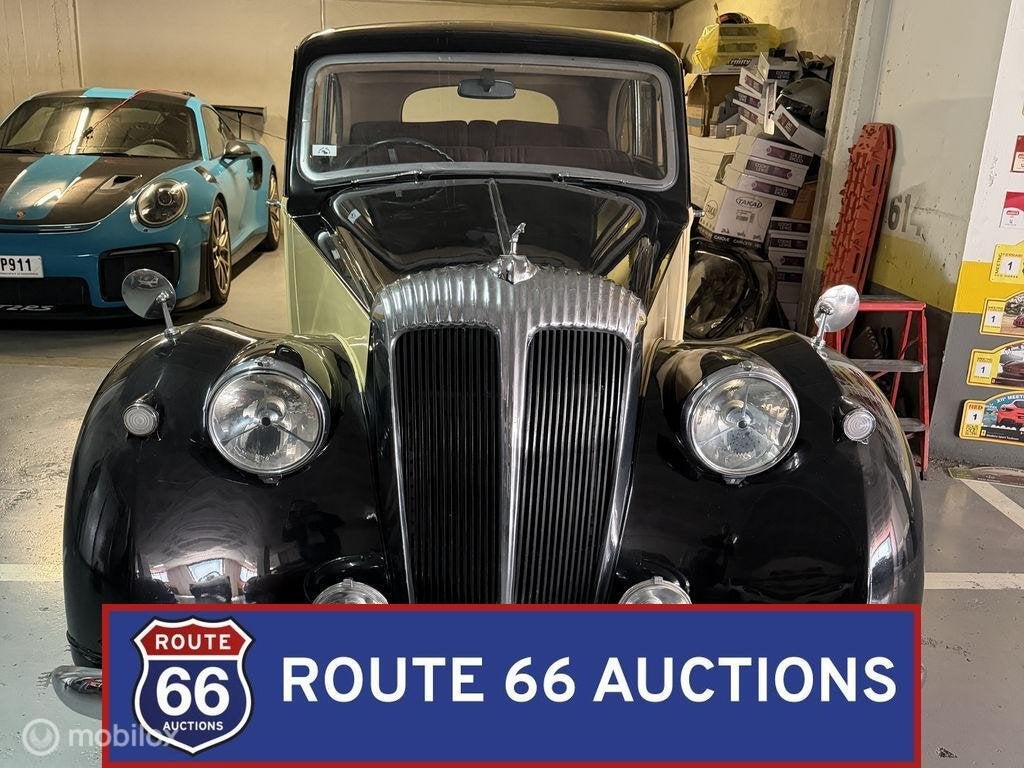 Daimler DB18 Consort Saloon | 1953 | Route 66 Auctions, Auto's, Overige merken, Zwart, Bedrijf, Handgeschakeld
