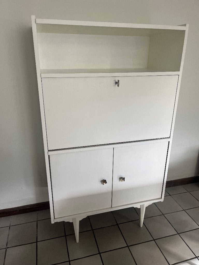 Vintage mid-century secretairekast jaren 50/60, Huis en Inrichting, Ophalen, Gebruikt, Vintage