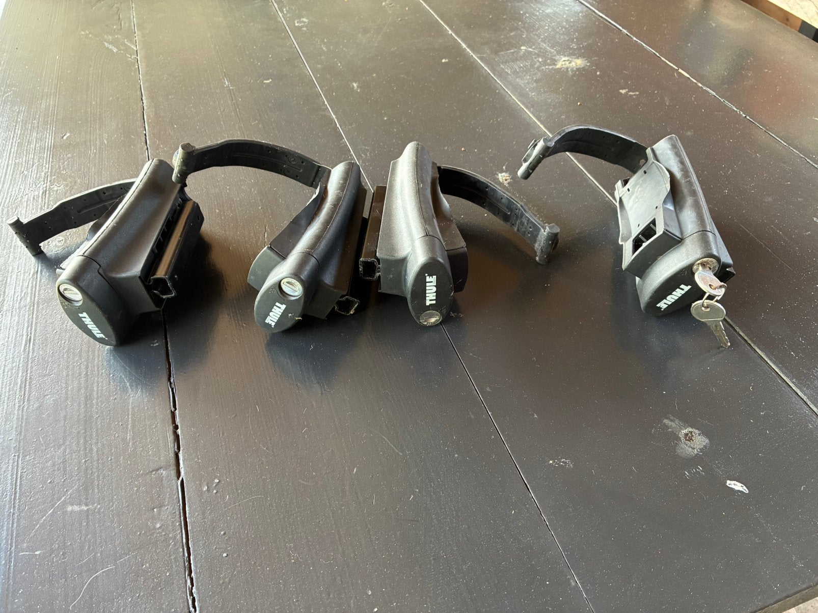 Thule dak drager klemmen, Auto diversen, Ophalen, Gebruikt