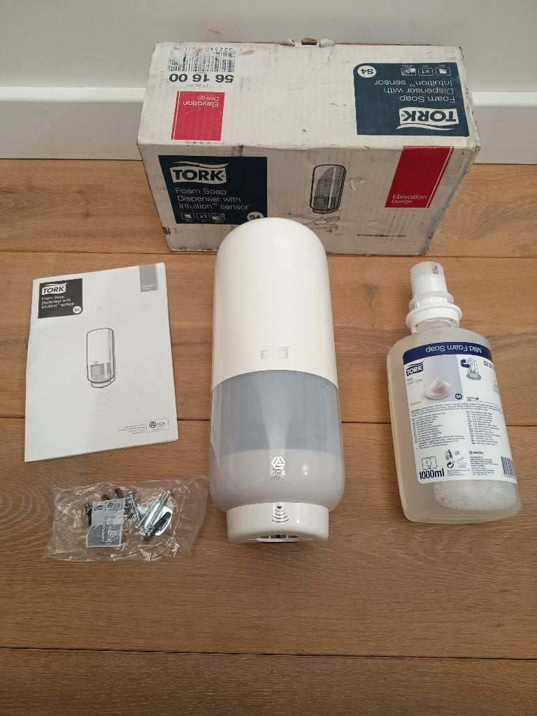 Zeepdispenser Intuition Sensor - Tork S4 - 561600 - NIEUW, Huis en Inrichting, Verzenden, Nieuw, Zeepdispenser/zeepbakje, Wit
