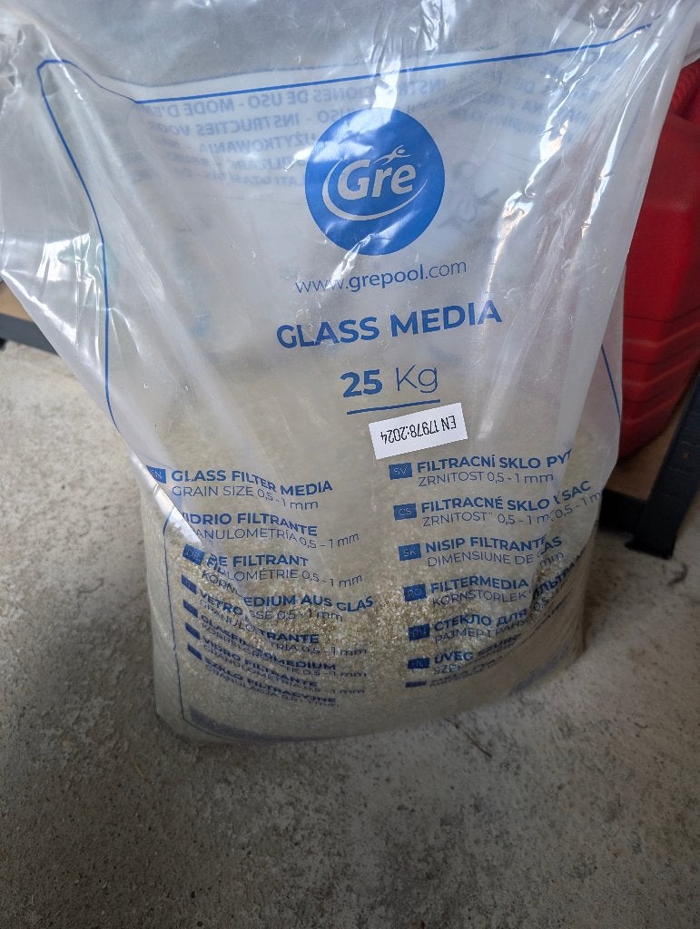 Verre filtrant pour filtre piscine, Enlèvement, Comme neuf, Piscines hors sol