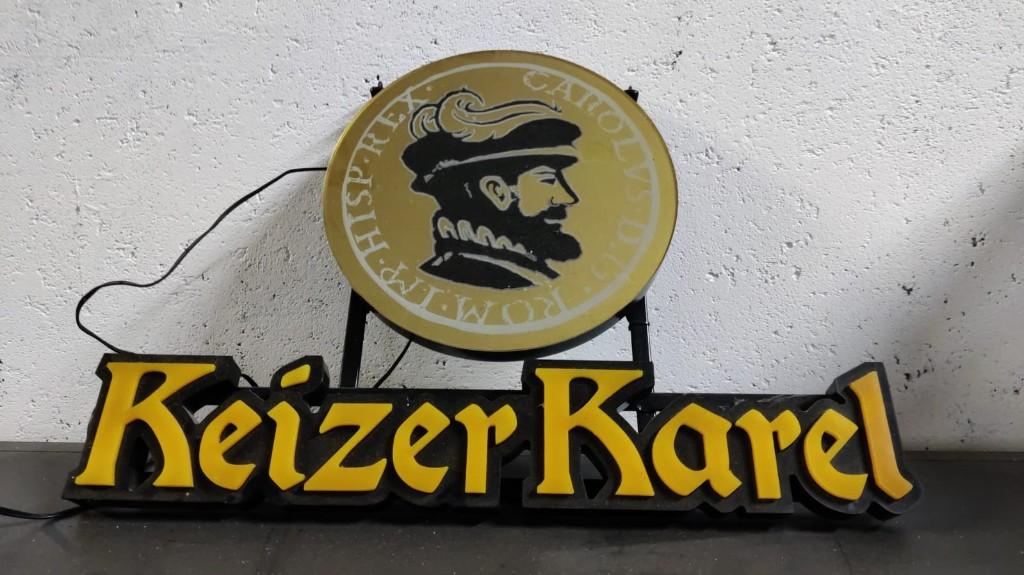 Reclamebord – Keizer Karel, Verzamelen, Merken en Reclamevoorwerpen, Ophalen, Gebruikt, Reclamebord