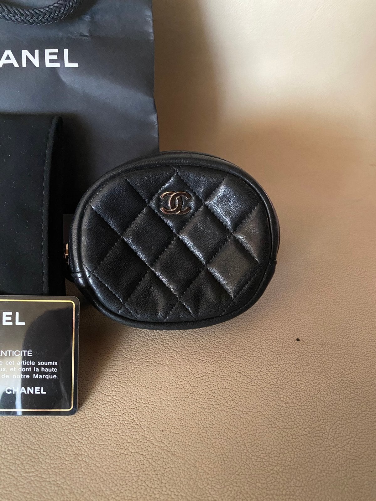 Chanel portemonnee, Kleding | Heren, Riemen en Ceintuurs, Ophalen of Verzenden, Zo goed als nieuw, Zwart