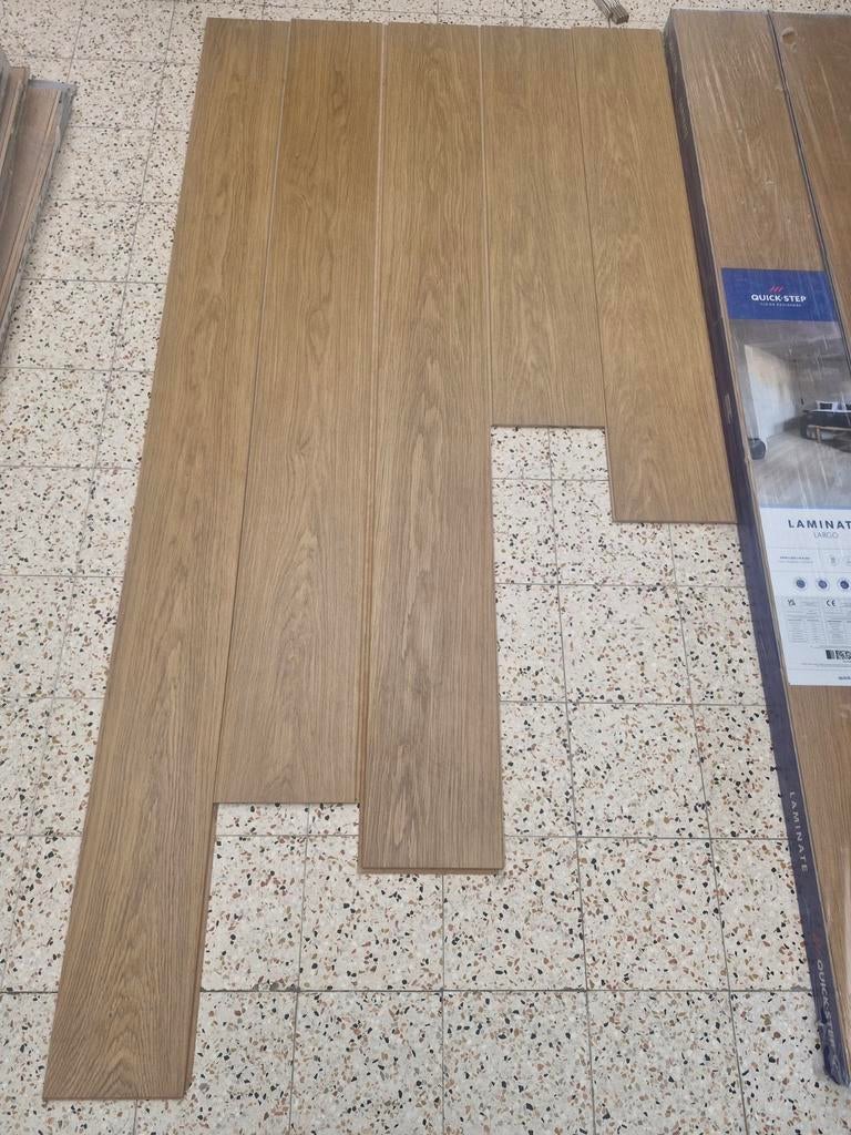 9m² bruine klik laminaat Quick-Step Largo 205cm x 20,5cm, Ophalen, Quick-Step, Nieuw