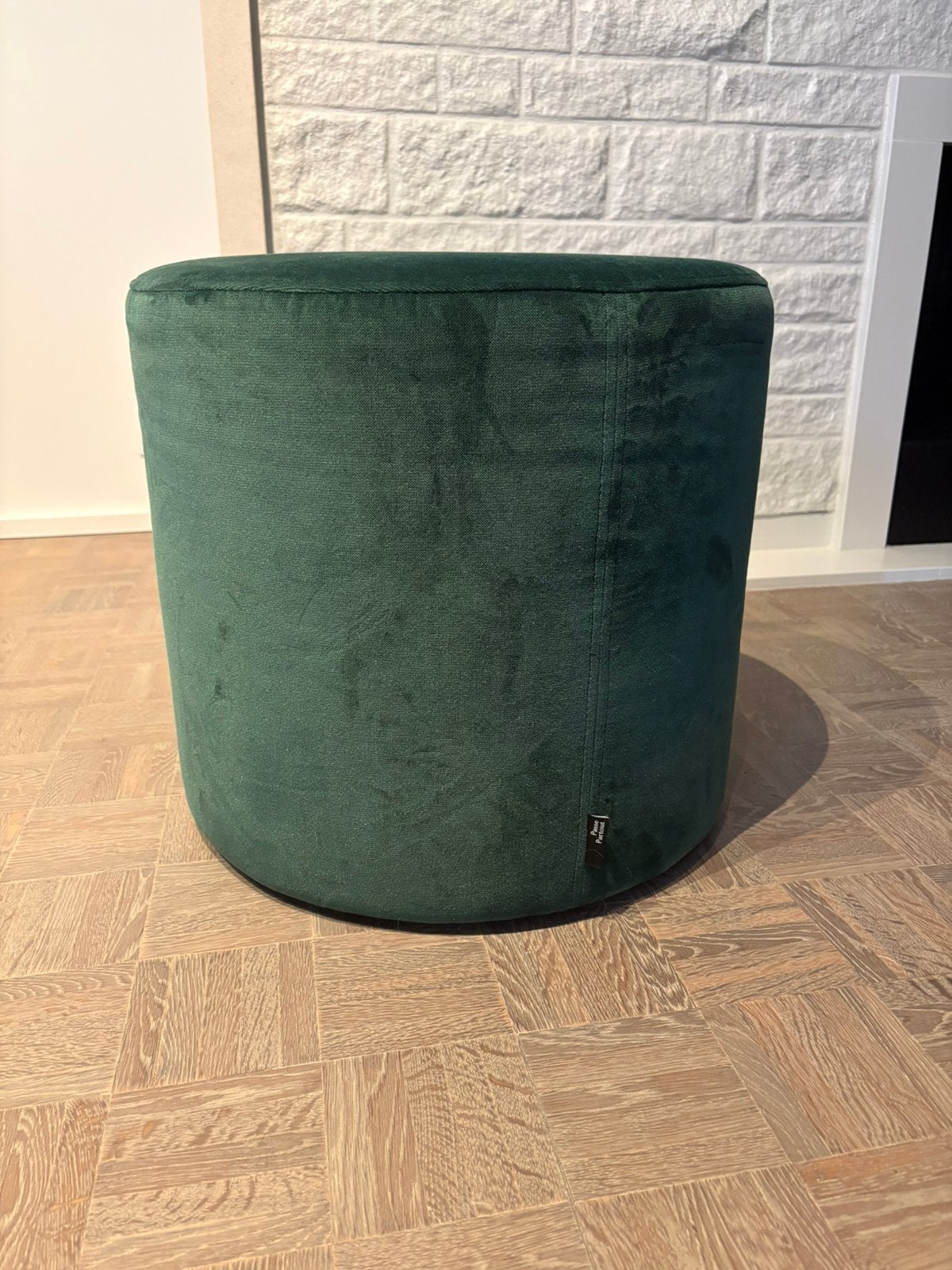 Groene poef Passe Partout te koop., Ophalen, Zo goed als nieuw, Stof, 50 tot 75 cm