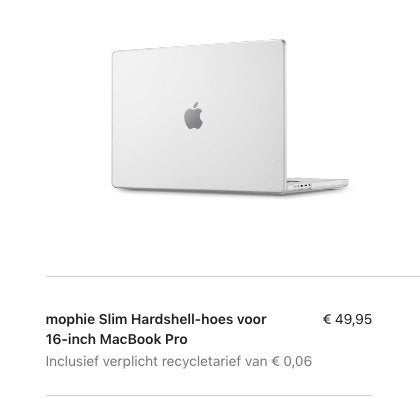 Étui rigide Mophie Slim pour MacBook Pro 16 pouces NEW, Enlèvement ou Envoi, 16 pouces, Inconnu, Inconnu