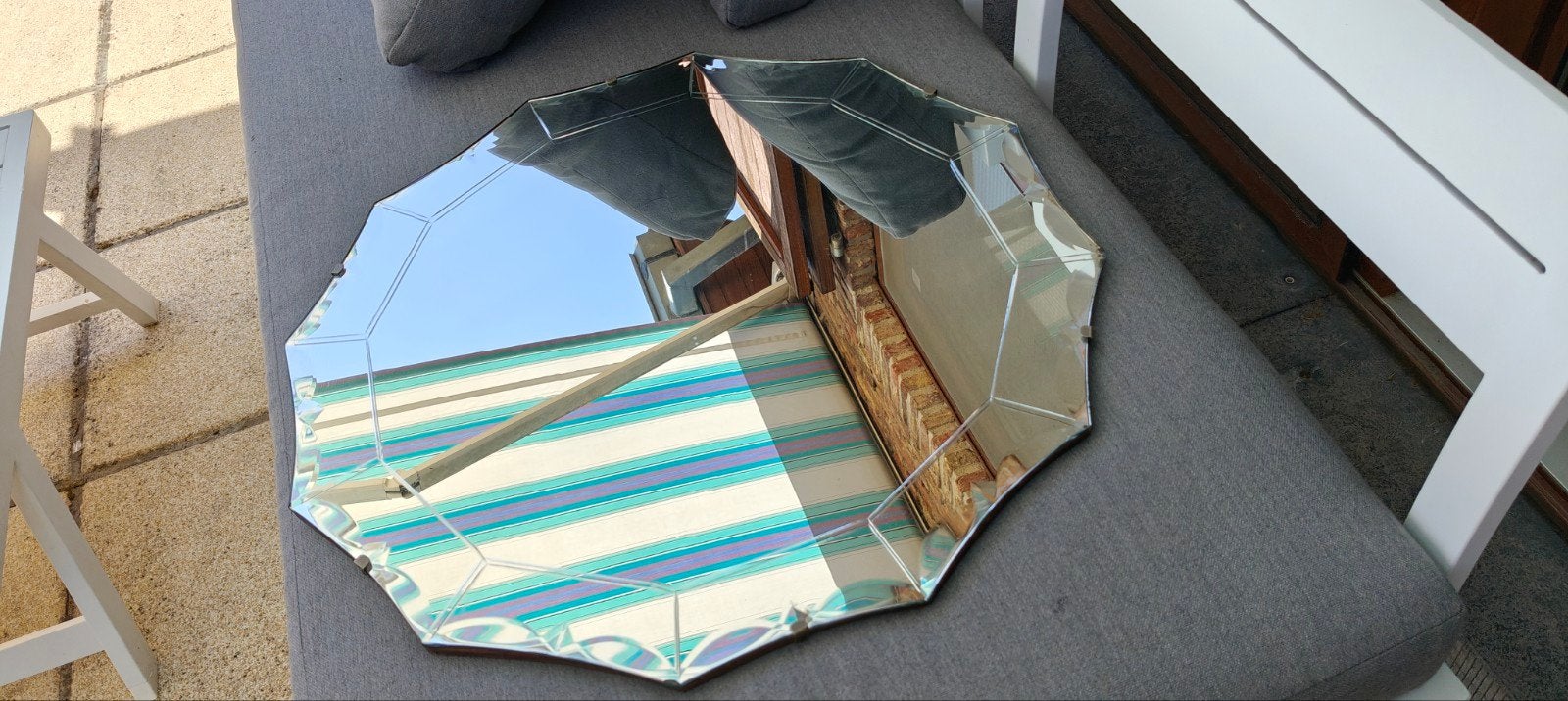 miroir octogonale, Enlèvement, Rond, 50 à 100 cm, Moins de 100 cm