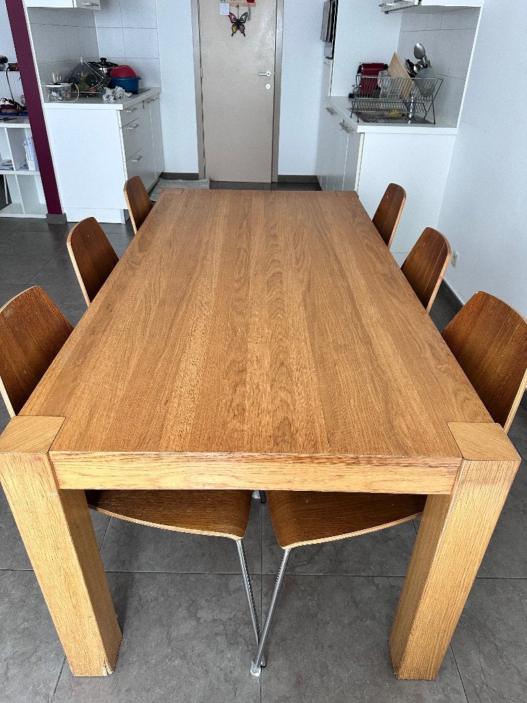 Salle à manger en bois IKEA, Ophalen, Gebruikt, Bois naturel, 4 tot 6 stoelen