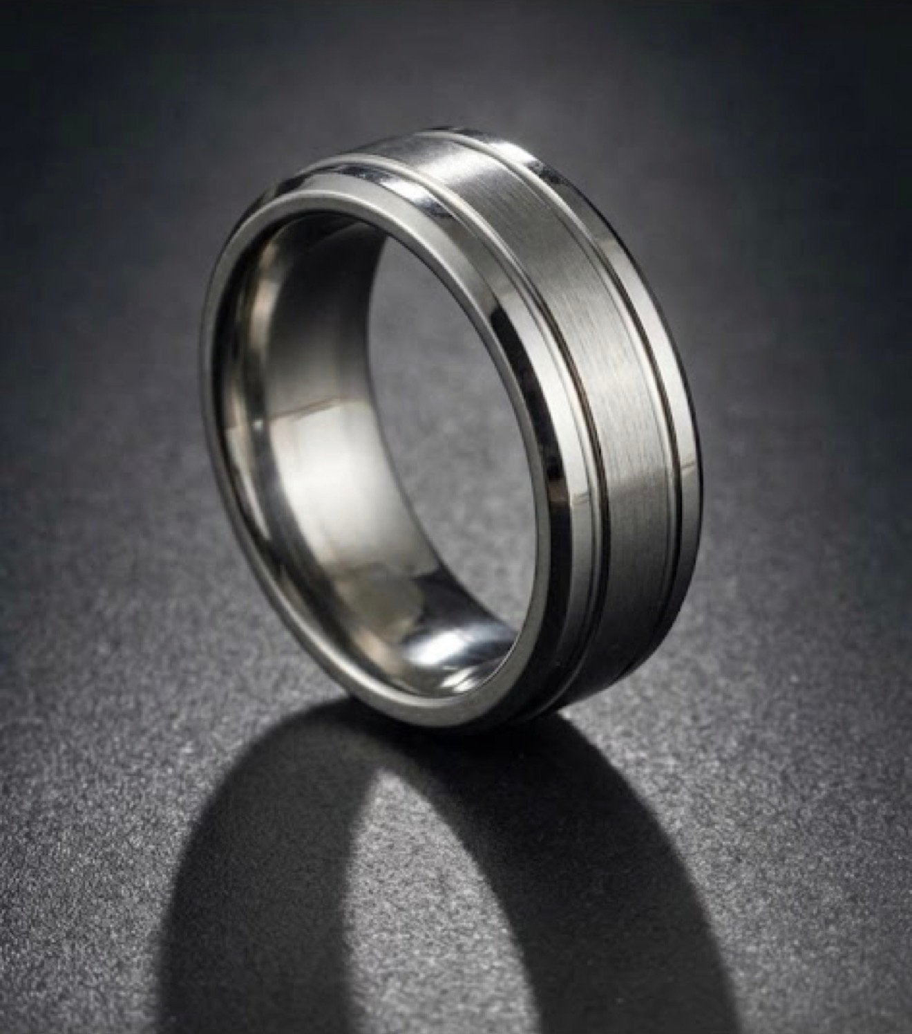 Heren ring maat 21,8 mm, Verzenden, Zo goed als nieuw