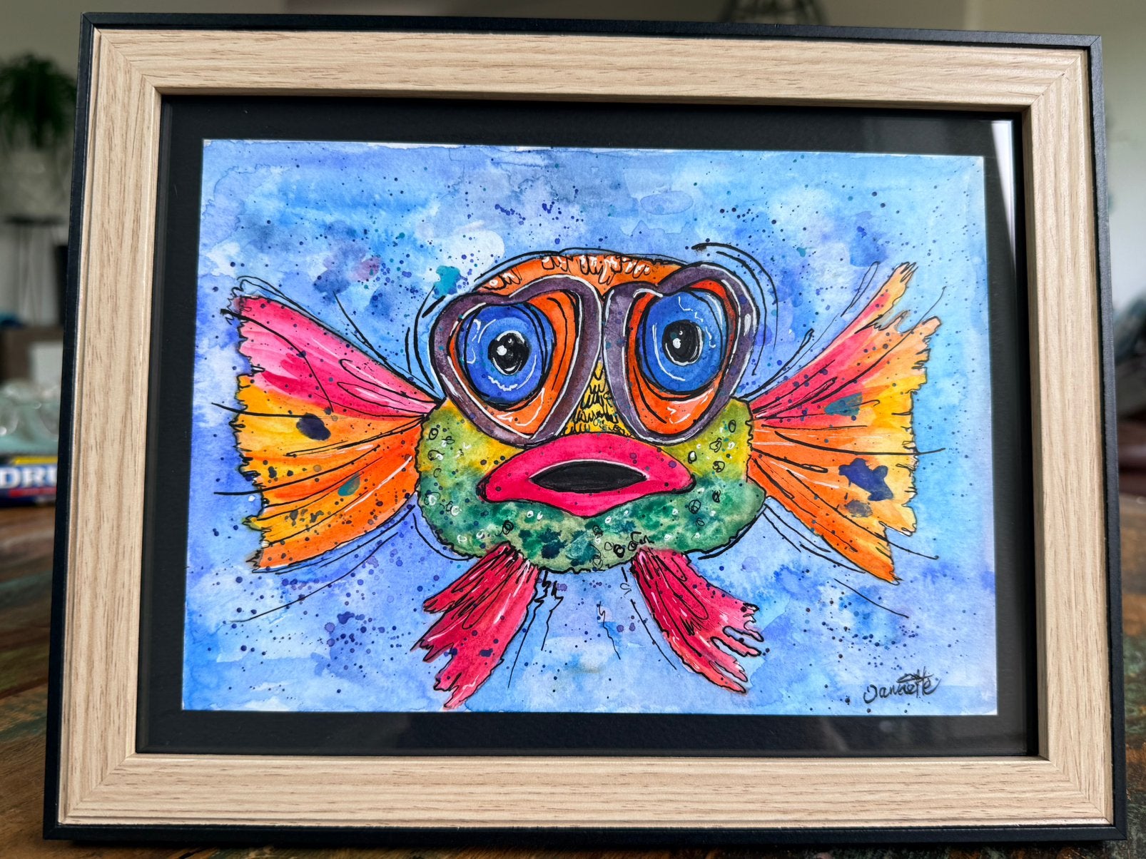 Kleurrijke kunst Vis, Verzenden