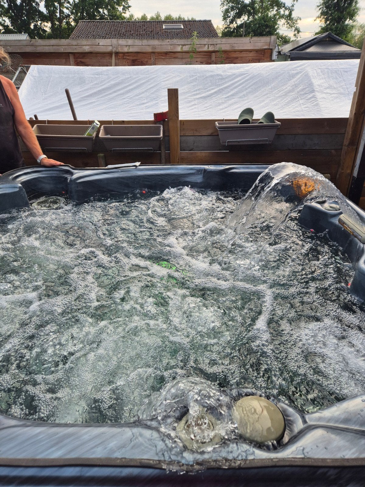 jacuzzi, Ophalen