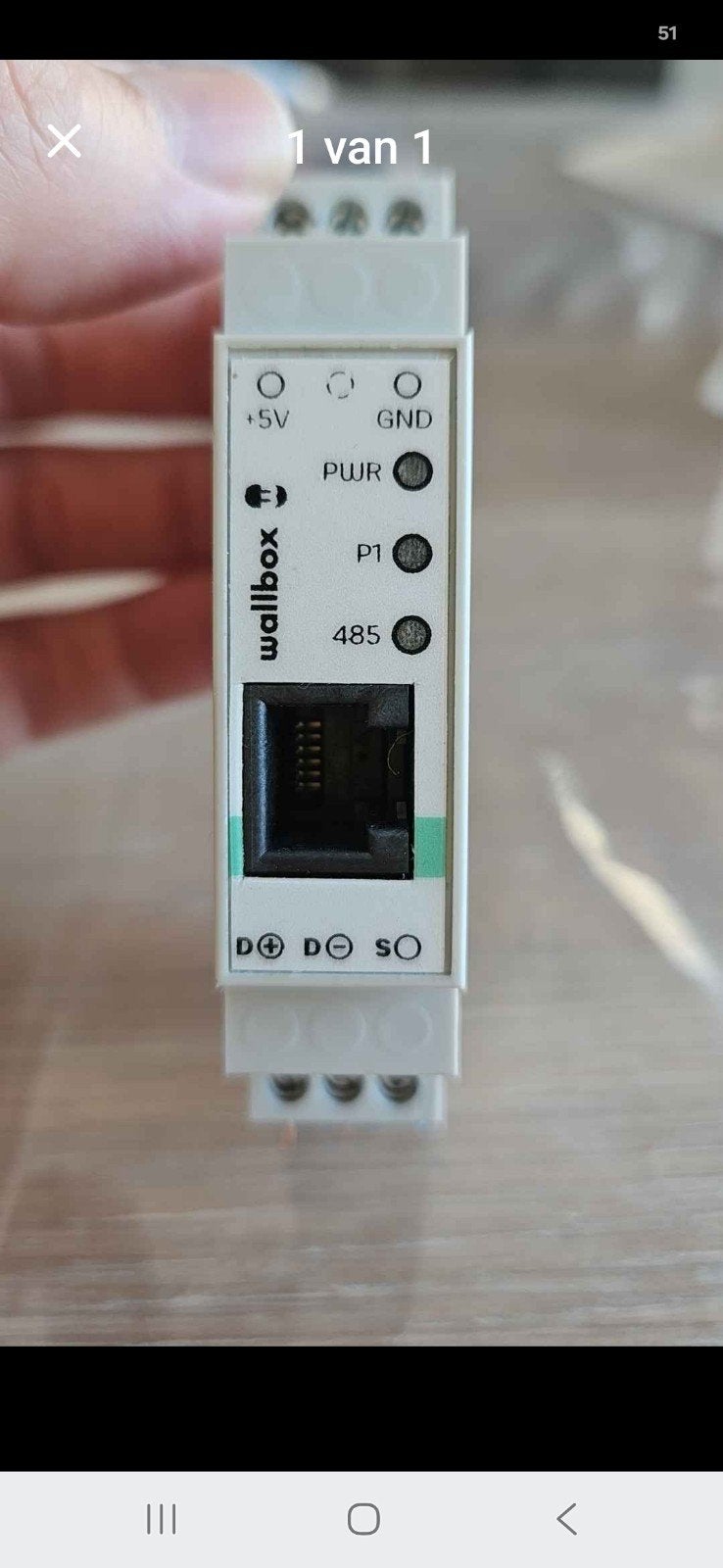 P1 meter wallbox, Ophalen